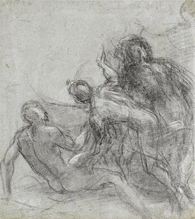Figure Studies, Possibly for an Adoration of the Shepherds Titian